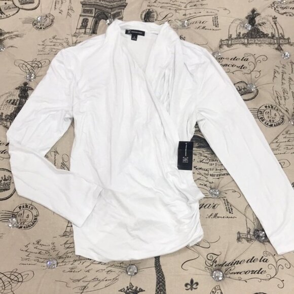 INC International Concepts Surplice-Front Top - Picture 2 of 5